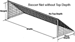 Soccer Goal Nets Without Top Depth
