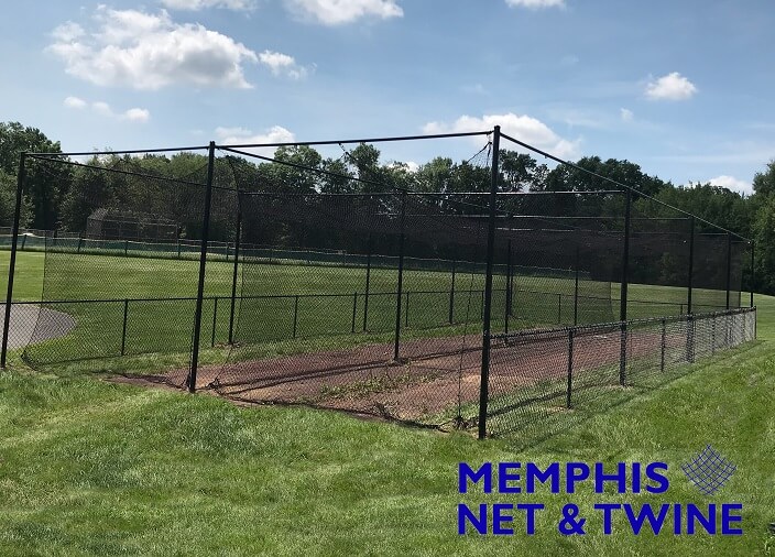 Double Batting Cage purchased and installed by a High School Softball Team