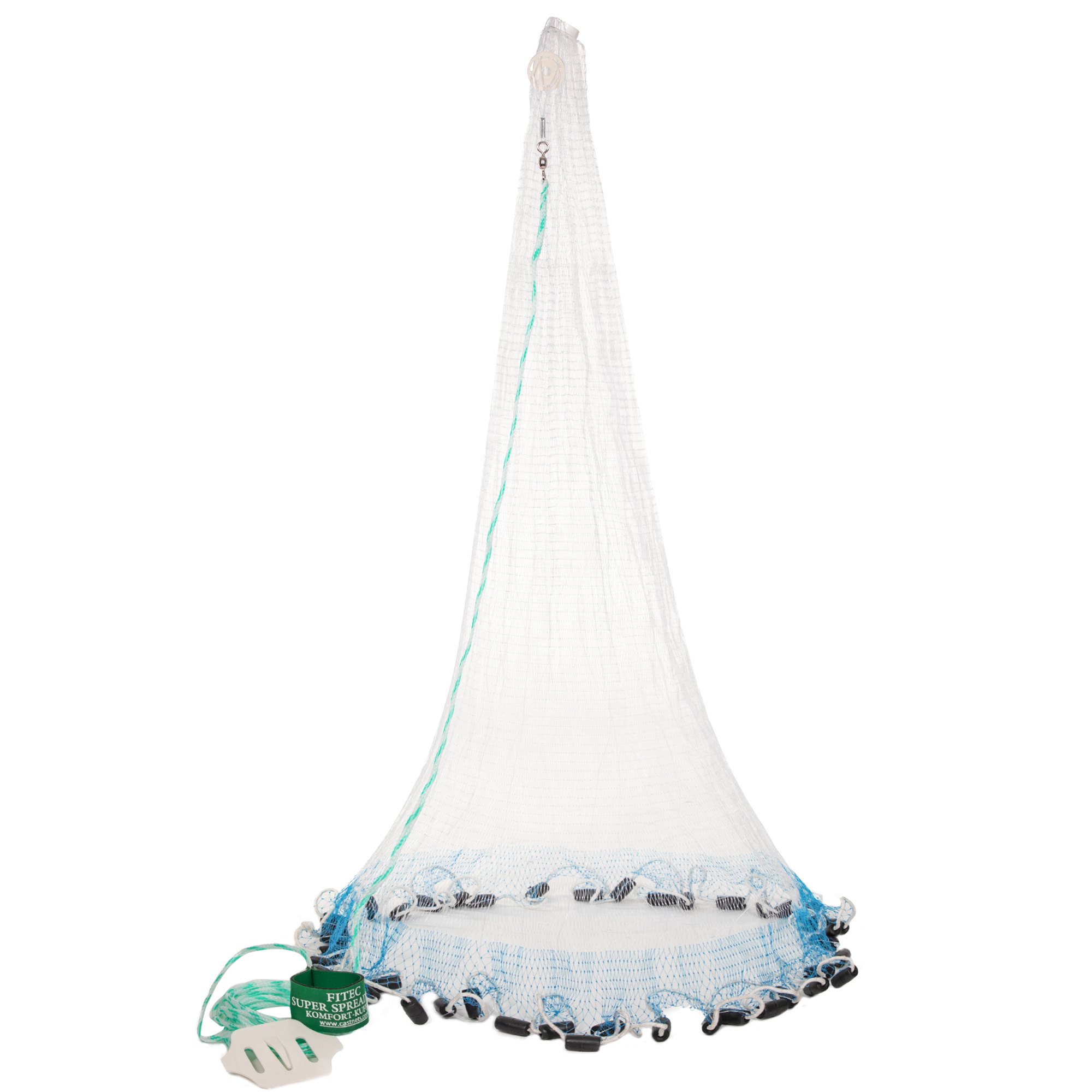 White Monofilament Cast Net With Plastic Ring Imported 8 Ft, Model